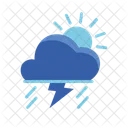 Bright Thundershower Weather Cloud Icon