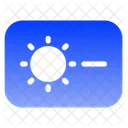 Brightness Down Icon