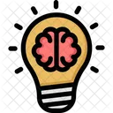 Ideia Brilhante Brilhante Cerebro Criativo Ícone