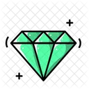Diamant Vert Bijoux Icône