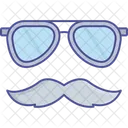 Kostum Brille Hipster Symbol