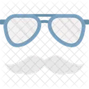 Kostum Brille Hipster Symbol