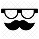 Brille mit Schnurrbart  Symbol