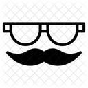 Brille mit Schnurrbart  Symbol