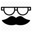 Brille mit Schnurrbart  Symbol