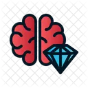 Briliant Brain Excellent Mind High Iq Icon