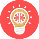 Brilliant Bright Idea Creative Brain Icon