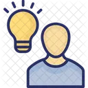 Brilliant Man Creative Mind Creative Thinking Icon