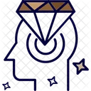 Intelligent Gem Mind Icon