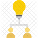 Brilliant Team Innovating Team Creative Mind Icon
