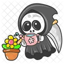 Anjo Da Morte Fantasma Halloween Ícone