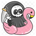 Anjo Da Morte Fantasma Halloween Ícone
