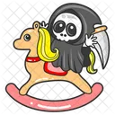 Anjo Da Morte Fantasma Halloween Ícone