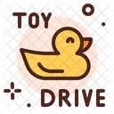 Brinquedo De Pato Brinquedo Dirigir Ícone