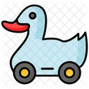 Pato Brinquedo Roda Ícone