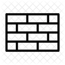 Mur Brique Construction Icône