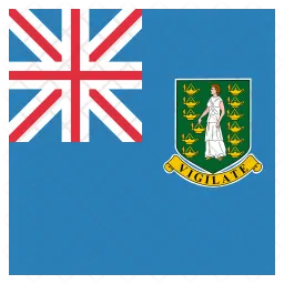 British virgin Flag Icon