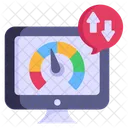 Data Transfer Broadband Speed System Performance Icon