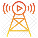 Broadcast Antenna Wireless Iot Communication Tower Telecom Internet Things Icon