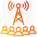 Broadcast Antenna Wireless Connectivity Icon