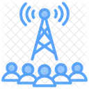 Broadcast Antenna Wireless Connectivity Icon