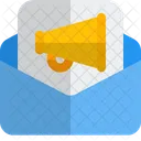 Broadcast Message Email Advertising Email Marketing Icon