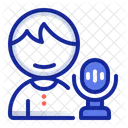 Broadcaster Speaker Microphone Icon