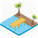 Boardwalk Walkway Beach Broadwalk Icon