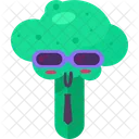 Broccoli Emoji Funny Icon