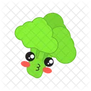 Broccoli Happy Vegetable Icon
