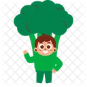 Broccoli Character  Icon