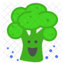 Broccolli Laugh Vegetable Icon