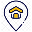Broche Emplacement Maison Icône