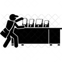 Distributing Flyers Brochuer Shelf Flyer Shelf Icon