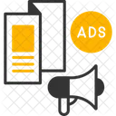 Brochure advertising  Icon
