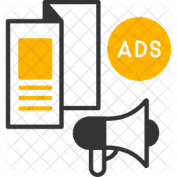 Brochure advertising  Icon