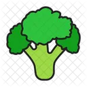 Brocoli Coliflor Comida Sana Icono