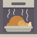 Broiling Heat Cooking Icon