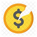 Broke coin  Icon