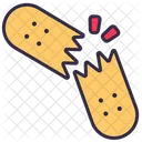 Deck Broke Skateboard Icon
