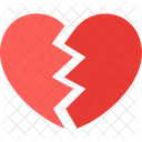 Broken Breakup Heart Icon