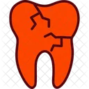 Broken Broken Tooth Dental Icon
