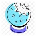 Broken Ball Crystal Ball Crystal Globe Icon