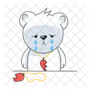 Broken Bear Bear Necklace Bear Pendant Icon