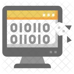Broken Binary Code  Icon