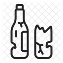 Broken Bottle Glass Icon