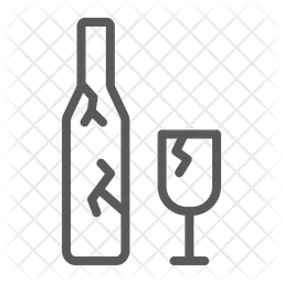 Broken Bottle  Icon