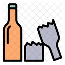 Broken Bottle Crime Scene Broken Icon