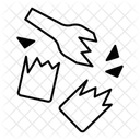 Broken Bottle Crime Scene Broken Icon