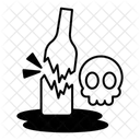 Broken Bottle Crime Scene Broken Icon